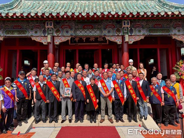 ▲「明延平王鄭成功來台364週年中樞祭典」29日於台南延平郡王祠隆重舉行，中央地方及日本平戶市代表齊聚與祭，延續歷史深厚情誼。（記者林東良翻攝，下同）