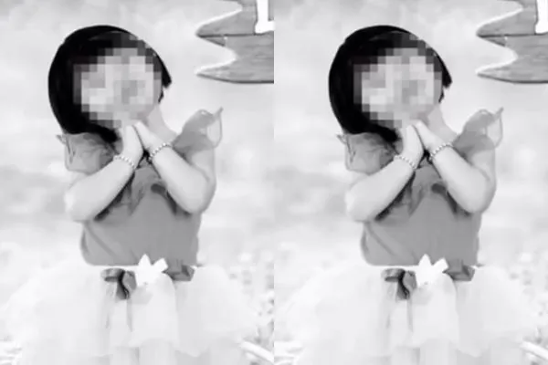 ▲▼琪琪小時候的照片。（圖／翻攝自微博）