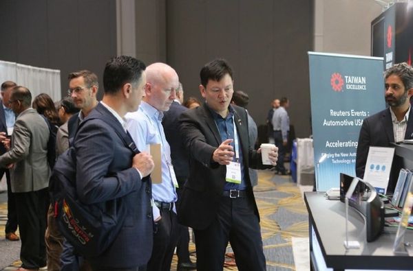 ▲得獎產品將有機會至海外參展，圖為2024美國路透社汽車展會設置台灣精品館展出各類車輛科技解決方案。（圖／貿協提供）