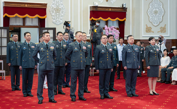 ▲▼總統賴清德主持5月份將官晉升典禮。（圖／總統府提供）