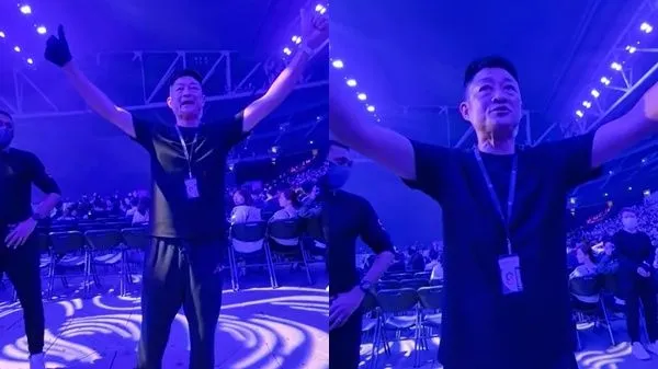 ▲楊證樺「當謝霆鋒演唱會保安」　親民合照粉絲！認了戲約減少。（圖／翻攝自抖音）