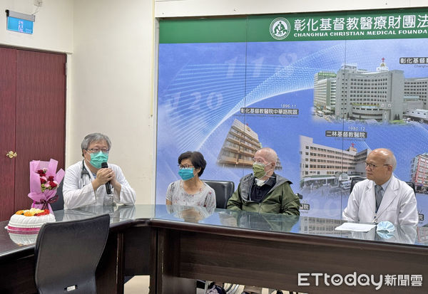 ▲雲林基督教醫院今日為廖爺爺慶生舉辦感恩重生會。（圖／記者游瓊華翻攝）