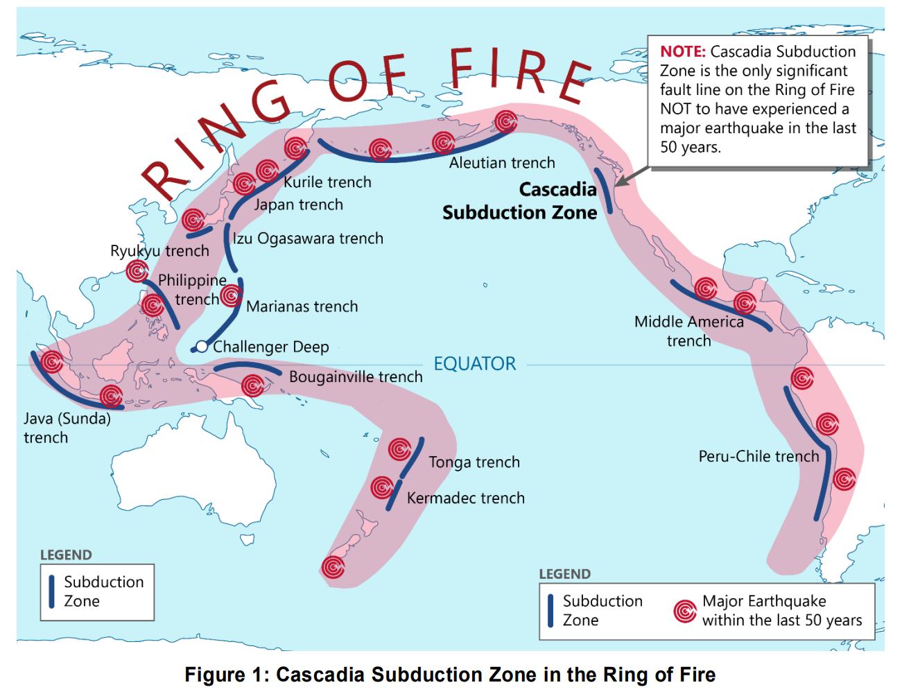 ▲▼卡斯卡迪亞隱沒帶（Cascadia Subduction Zone）。（圖／美國聯邦緊急管理署）