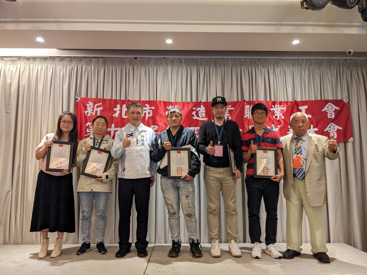 ▲新北勞工局長赴營造工會 勞動節強化職安宣導。（圖／新北市勞工局提供）