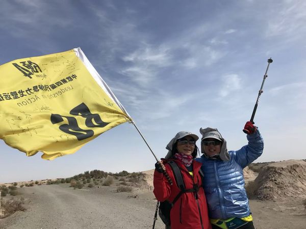 ▲吳淡如2017年時也曾挑戰過戈壁，。（圖／翻攝自Facebook／吳淡如）