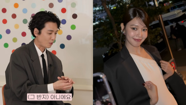 ▲▼穩定交往女友秀英13年！　鄭敬淏「左手無名指出現戒指」：這是我私人的～。（圖／翻攝自《現在白智娟》YouTube）