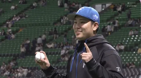 ▲▼     古林睿煬日職首勝        。（圖／截自太平洋聯盟TV）