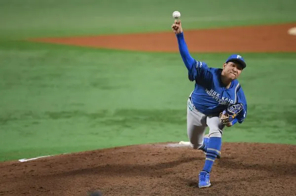 ▲▼ 古林睿煬日職一軍首勝            。（圖／ⒸH.N.F.提供）