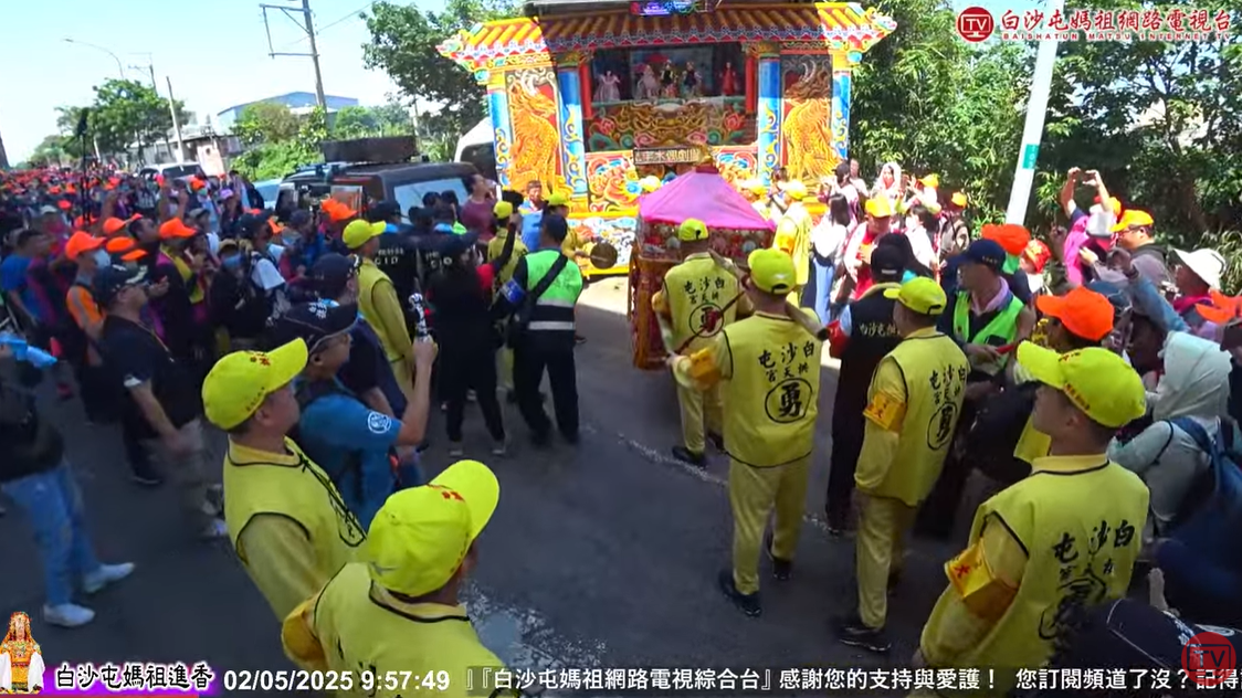 ▼▲媽祖愛看戲 。（圖／翻攝自YouTube／白沙屯媽祖網路電視台）
