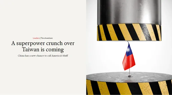 ▲▼英媒《經濟學人》將我中華民國國旗登上最新一期封面，詳細分析台海面臨的緊張危險情勢。（圖／翻攝自經濟學人）