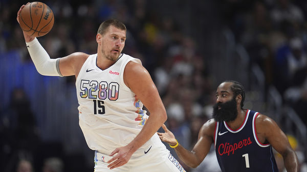 ▲▼快艇哈登、鮑威爾；金塊約基奇。（圖／達志影像／美聯社）