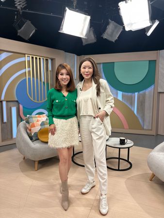 ▲路怡珍深受展榮展瑞感動。（圖／高高點電視台、路怡珍提供）