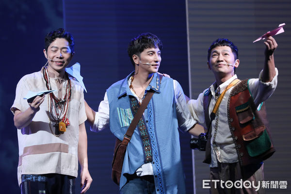 ▲▼楊奇煜、蔡昌憲、竺定誼出席果陀劇場《三個傻瓜》演出記者會。（圖／記者李毓康攝）