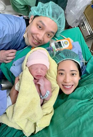 ▲沈泳吟順利生下寶貝女兒。（圖／沈泳吟提供）