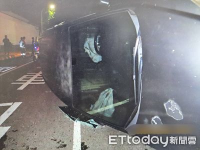 台南男駕車自撞小東路安全島送醫 駕駛送醫酒測為0