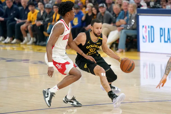 ▲勇士柯瑞、巴特勒，火箭森根、湯普森。（圖／路透）