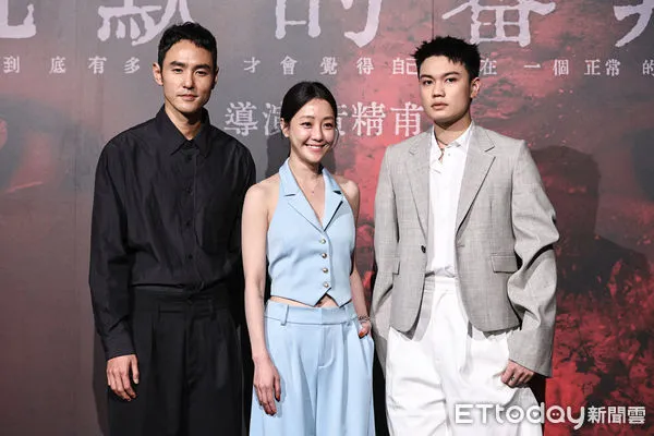 ▲阮經天、謝欣穎、劉子銓出席《沉默的審判》媒體發布會。（圖／記者林敬旻攝）