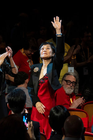 ▲張艾嘉獲頒第27屆義大利烏迪內遠東國際影展最高榮譽「金桑樹終身成就獎」。（圖／烏迪內遠東國際影展提供）