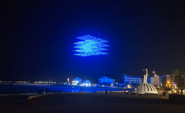 ▲▼2025澎湖國際海上花火節史努比無人機。（圖／澎湖縣政府提供）