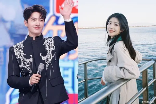 ▲楊洋、楊雨希被眼尖網友發現出沒同一個地點。（圖／翻攝自微博）