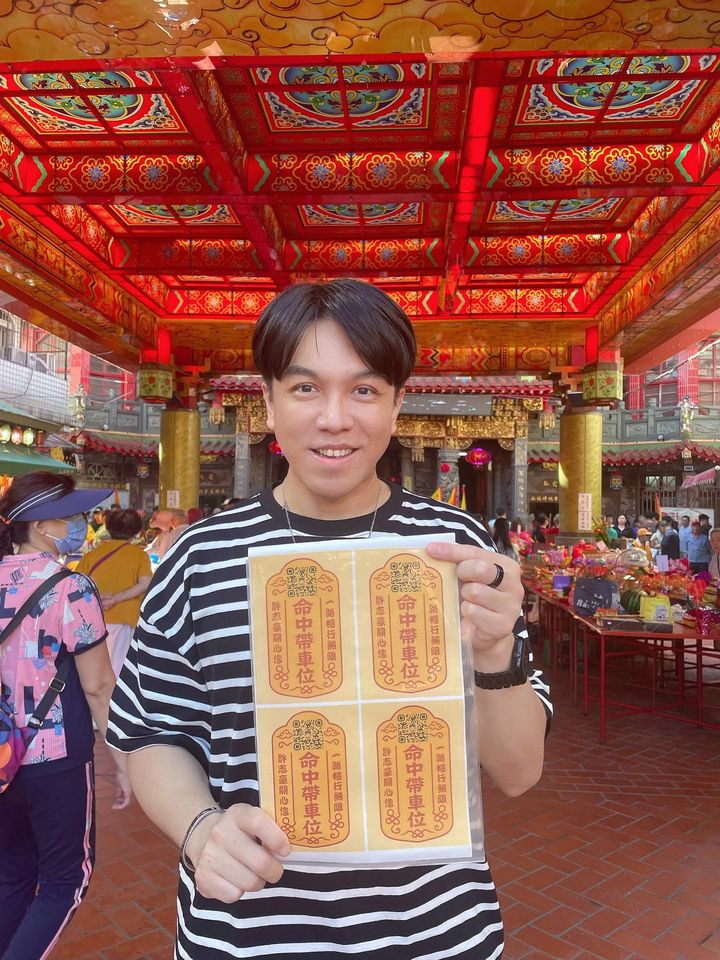 ▲▼許志豪白沙屯媽祖。（圖／翻攝臉書／許志豪）