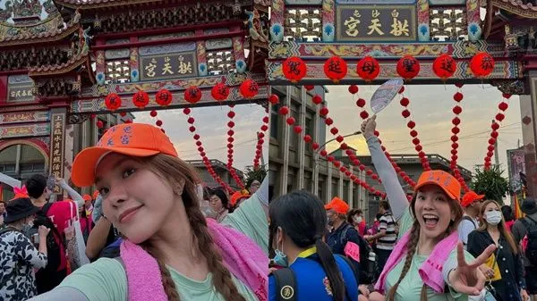 ▲小優白沙屯「猜錯位置」留遺憾　路邊睹感人一幕：香燈腳們很幸福 。（圖／翻攝自小優IG）