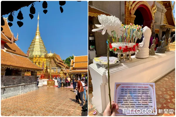 ▲清邁位於素帖山上的「雙龍寺」。（圖／記者彭懷玉攝）