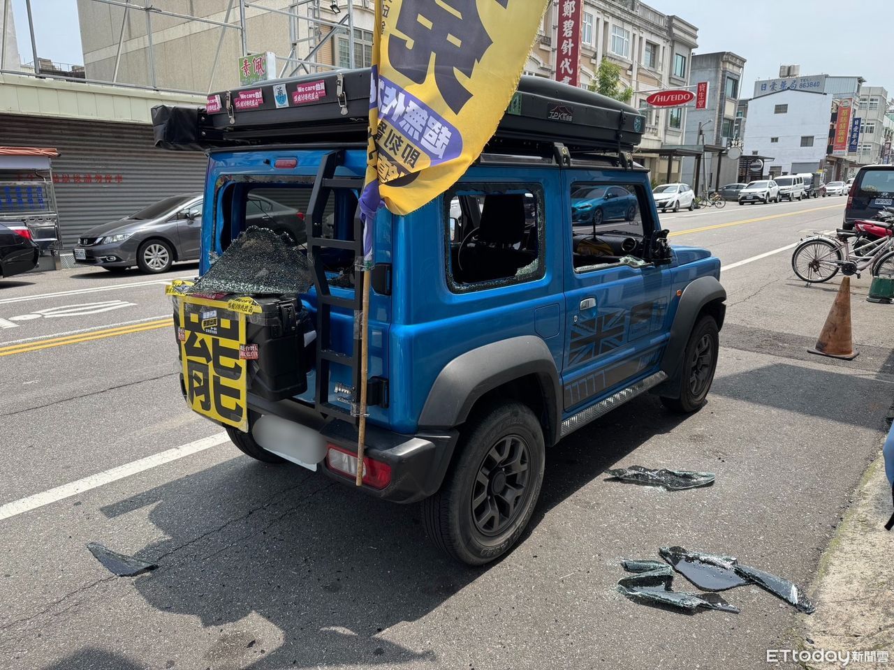苗栗罷團車輛車窗被砸！38歲男落網辯：大罷免挑起戰爭行為