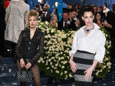 Met Gala/Lisa穿LV訂製戰袍搭黑絲襪下衣失蹤辣翻!安海瑟薇曬凍齡狀態