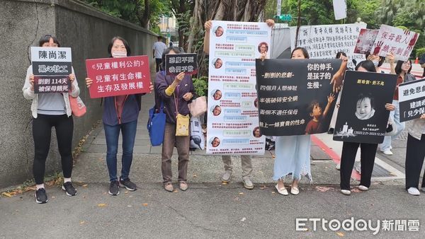 ▲▼台北地院今（5日）第8天審理剴剴案，涉案在押保母姊妹劉彩萱（粉色連帽衣）、劉若琳（灰色連帽衣）開完庭還押，鑑定醫師徐堅棋（襯衫打領帶無外套）證稱姊妹倆無下修刑責條件，聲援剴剴的網路媽媽群成員高喊「加重判刑、不可教化！」（圖／記者黃哲民攝）