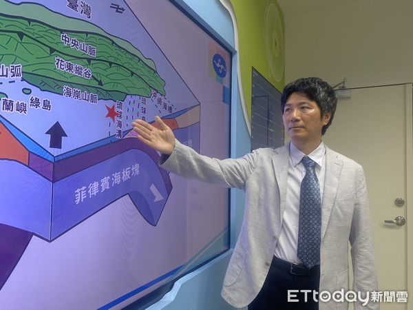 ▲▼氣象署記者會。地震測報中心邱俊達技正。（圖／記者黃國霖攝）