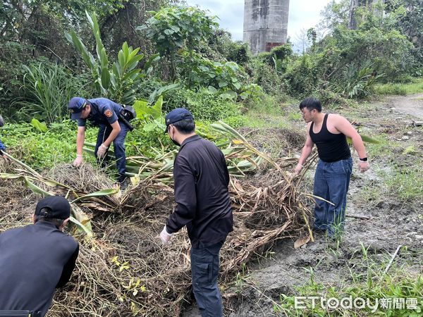 ▲▼花蓮果農整地，在果園發現人類白骨。（圖／記者王兆麟翻攝）