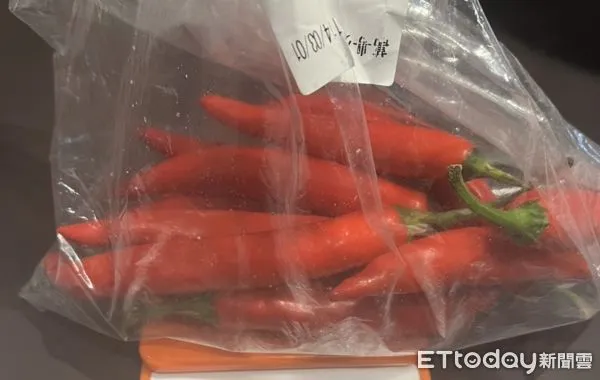 辣椒農藥殘留超標。（圖／北市衛生局提供）