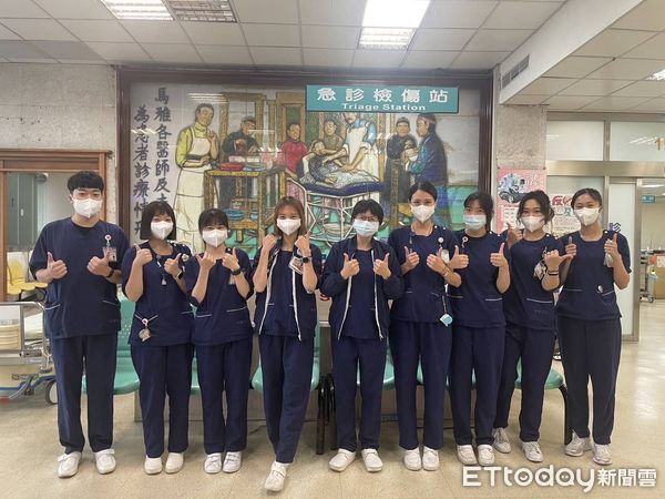 ▲新樓醫院急診團隊進行創傷評估教案演練，強化第一線應變能力。（記者林東良翻攝，下同）