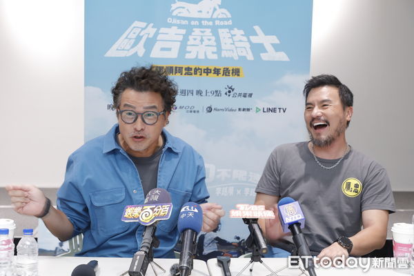 ▲▼李銘順、李銘忠《歐吉桑騎士-阿順阿忠的中年危機》媒體茶敘。（圖／記者湯興漢攝）