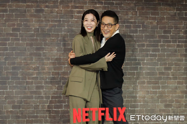 ▲謝盈萱、秦漢出席《忘了我記得》媒體茶敘。（圖／記者林敬旻攝）