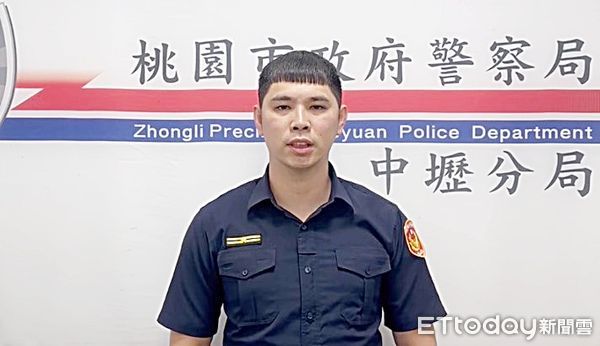 ▲桃園市中壢地區最近3天內發生2起砸車竊取財物案，中壢警分局文化派出所副所長江博凱說明歹徒犯案過程。（圖／記者沈繼昌翻攝）