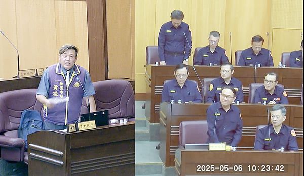 ▲桃園市議會今天進行警察局工作報告，國民黨籍市議員黃敬平呼籲不應以政治立場不同，就扭曲曲事實或無端批評。（圖／翻攝自市議會官網）
