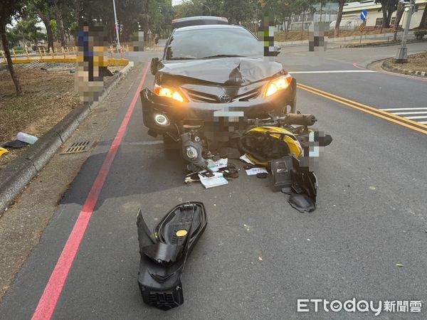▲▼屏科大男學生校內騎車遇劫　遭同校女大生開車撞飛骨折。（圖／記者陳崑福翻攝）