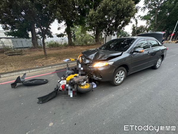 ▲▼屏科大男學生校內騎車遇劫　遭同校女大生開車撞飛骨折。（圖／記者陳崑福翻攝）