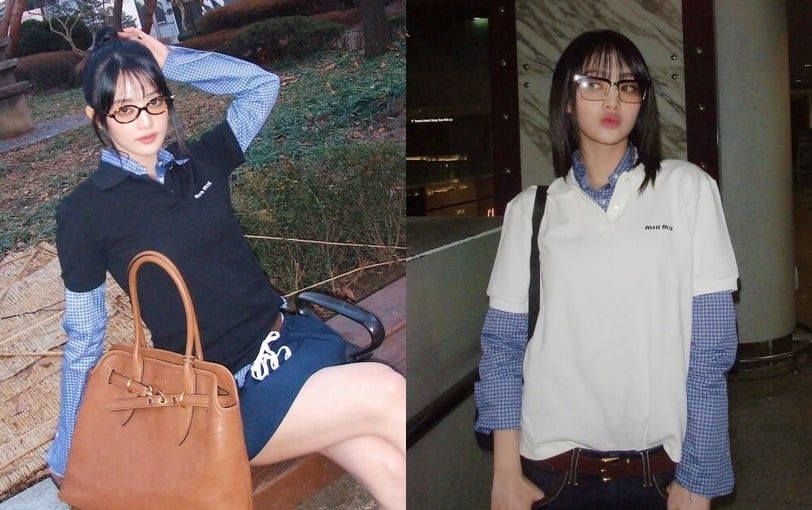 ▲格紋襯衫  。（圖／翻攝自IG）