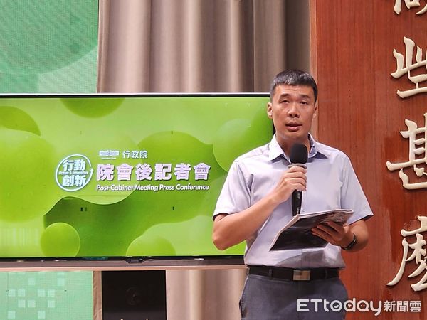 ▲▼行政院人權處長賴俊兆出席行政院會記者會。（圖／記者陳家祥攝）