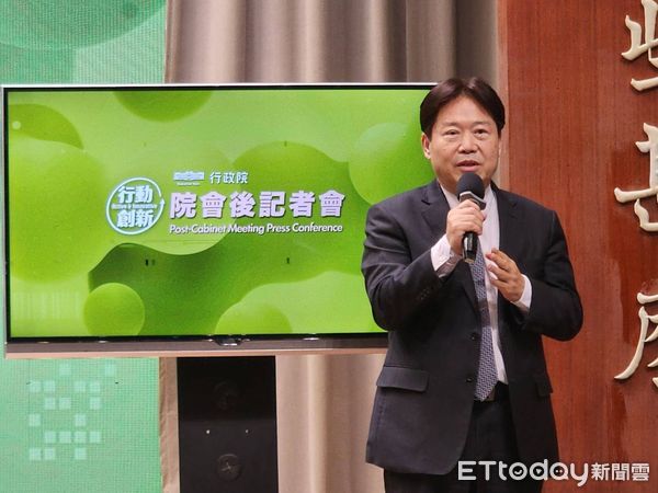 ▲▼法務部調查局副局長孫承一出席行政院會記者會。（圖／記者陳家祥攝）