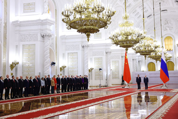 ▲▼ 中國國家主席習近平與俄羅斯總統普丁8日在俄羅斯莫斯科見面。（圖／路透）