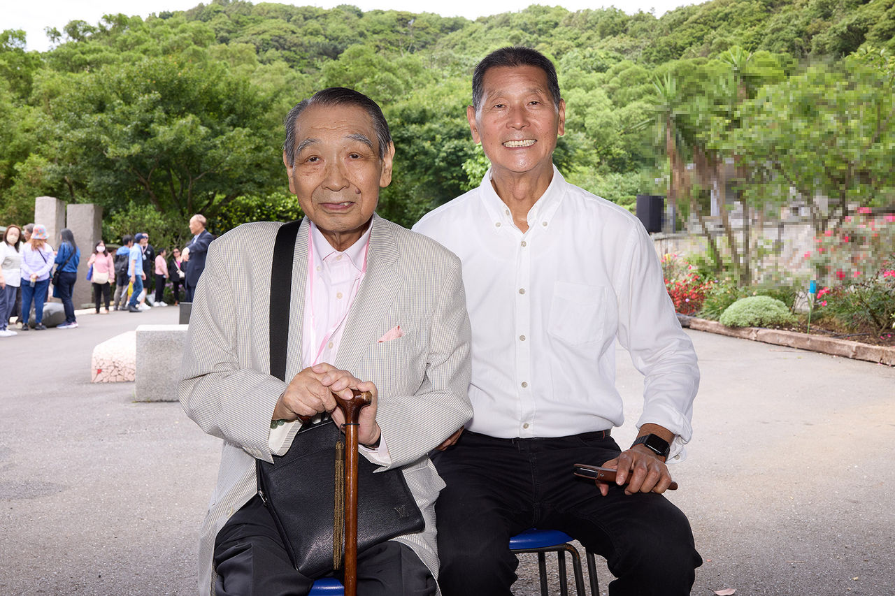 ▲▼鄧麗君92歲經紀人舟木稔及鄧麗君三哥鄧長富。（圖／鄧麗君文教基金會提供）