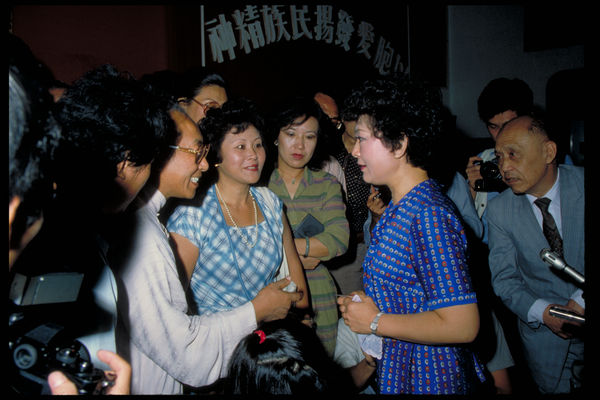 ▲▼孫立方的母親張至雲來台「投奔自由」，並舉辦記者會。（圖／行政院新聞局老照片）