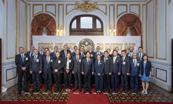 ▲▼總統賴清德首度正式紀念歐洲戰場二戰結束80周年，並發表演說。（圖／總統府提供）