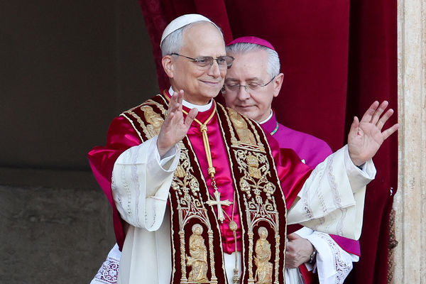 ▲▼ 新任美籍教宗良十四世（Pope Leo XIV）。（圖／路透）