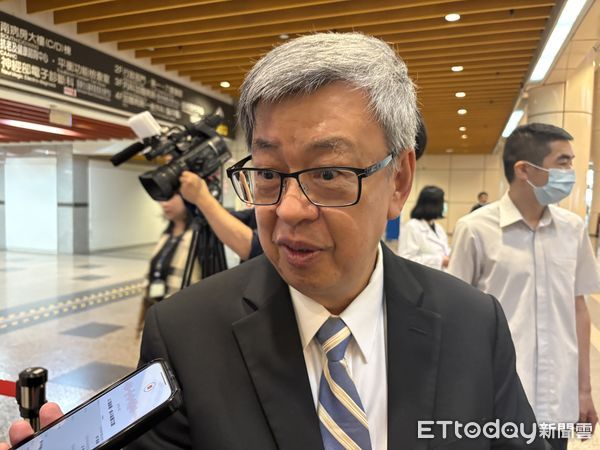 ▲▼前副總統陳建仁談新任教宗。（圖／記者洪巧藍攝）