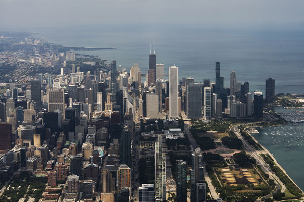 ▲▼2024年芝加哥(Chicago)天际线。 (图/达志影像/美联社)
